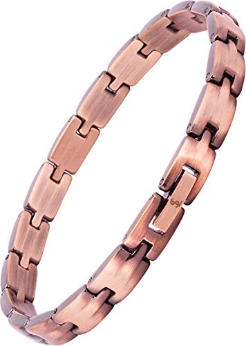 Product Cover Smarter LifeStyle Elegant Pure Copper Womens Stylish Bracelet or Anklet with Strong 316L Clasp