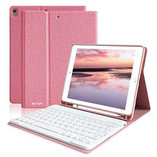 Product Cover iPad Keyboard Case 10.5 with Pencil Holder iPad Air 10.5 Case with Keyboard,iPad Pro 10.5 Keyboard Case, Detachable Wireless Bluetooth Keyboard Protective Case for iPad Air 3rd Gen/iPad Pro 10.5 2017