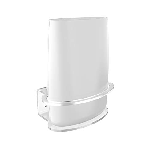 Product Cover Netgear Orbi Wall Mount Sturdy Clear Acrylic Wall Mount Bracket, Compatible with Orbi WiFi Router RBS40, RBK40, RBS50, RBK50, AC2200, AC3000 - A Space Saving Solution - Clear