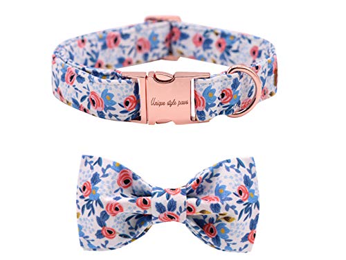 Product Cover Unique style paws Dog Collar Bow tie Collar Adjustable Collars for Dogs and Cats Small Medium Large