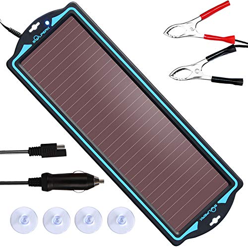 Product Cover SOLPERK 12V Solar Panel，Solar trickle Charger，Solar Battery Charger and Maintainer，Suitable for Automotive, Motorcycle, Boat, ATV,Marine, RV, Trailer, Powersports, Snowmobile, etc. (1.8W Amorphous)