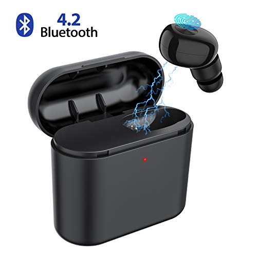 Product Cover Bluetooth Earbud,ownta Wireless Headphones with Light Charging Case Headset Single Earbud Compatible Smartphone/iPhone 6 7 8 Plus X/iPad Samsung Android 17