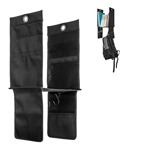Product Cover Oxel Hanging Locker Shelf Organizer with 2 Hooks and 4 Small Pockets