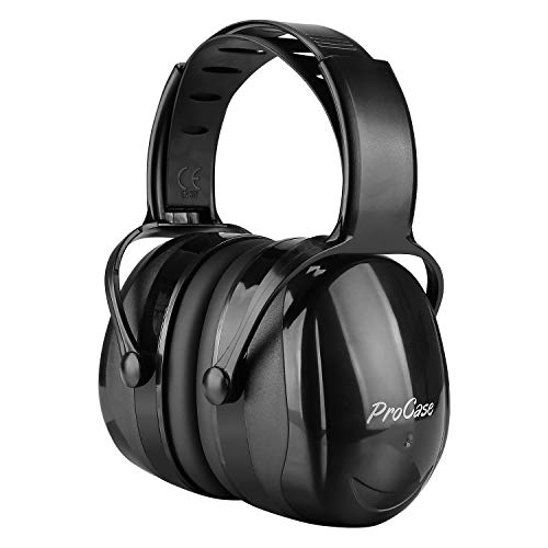 Product Cover ProCase Noise Reduction Safety Ear Muffs Headset SNR 36dB Earmuffs for Ear Hearing Protection, Noise Cancelling Ear Defenders Muff for Adults Kids Shooter Shooting Range Construction -Black