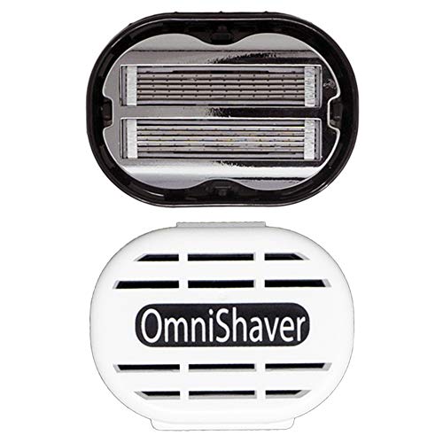 Product Cover Premium Omnishaver with Pink Travel Case - The Fastest Way to Shave Head, Legs, Arms, Body | An Alternative to Disposable Shaving Razors Self Cleans & Strops During Use | Bald Head Shaver for men