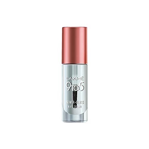 Product Cover Lakme 9 to 5 Primer + Gloss Nail Colour, Top Coat, 6 ml