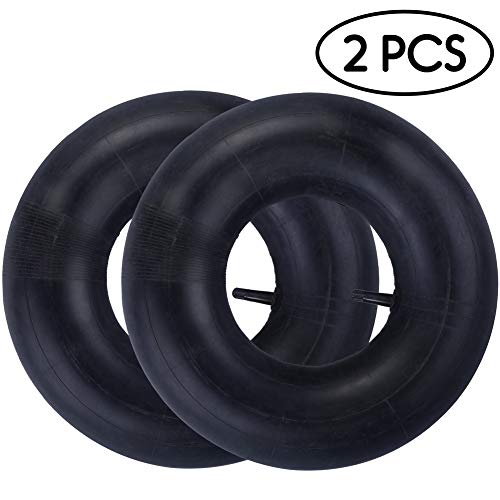 Product Cover 2 PCS 13 x 5.00-6'' Heavy Duty Replacement Inner Tube with TR-13 Straight Valve Stem - for Wheelbarrows, Mowers, Hand Trucks and More