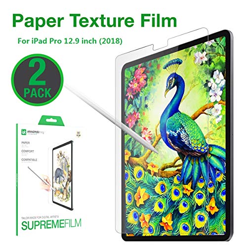 Product Cover AMAZINGthing iPad Pro 12.9 Screen Protector Paperlike,Anti Glare Matte PET Screen Protector, Apple Pencil Compatible,2 Pack