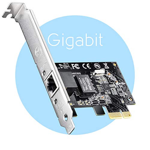 Product Cover Cudy PE10 10/100/1000Mbps Gigabit Ethernet PCI Express, PCIE Network Adapter/Network Card/Ethernet Card for PC, with Low Profile Bracket, Free Driver on Windows 10/8.1/8