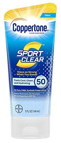 Product Cover Coppertone Spf#50 Sport Clear Sunscreen 5 Ounce Tube (148ml) (2 Pack)