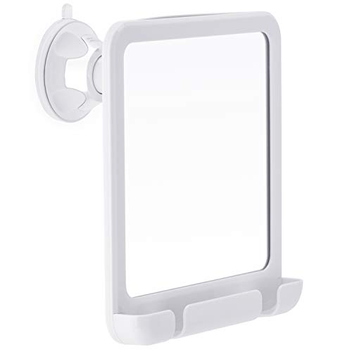 Product Cover 2019 Fogless Shower Mirror for Fog Free Shaving with Razor Holder, Sticky Suction-Cup and Swivel, Shatterproof and Portable, 8