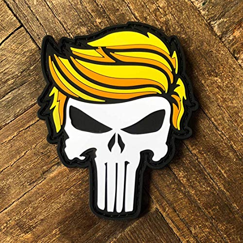 Product Cover Trump Punisher PVC Morale Patch MAGA - Hook Backed by NEO Tactical
