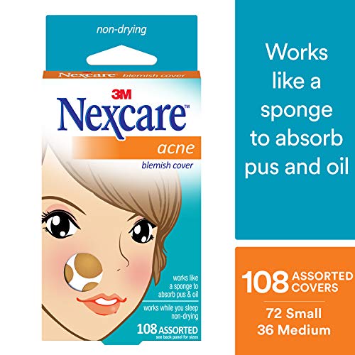Product Cover Nexcare Acne Cover, Invisible, Non-Drying, Absorbing, 108 count