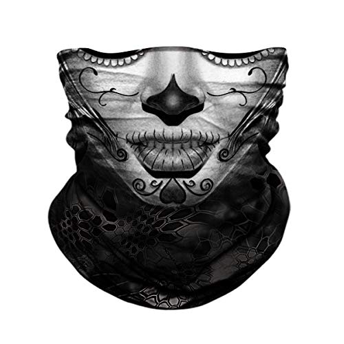 Product Cover Seamless Neck Gaiter Shield Scarf Bandana Face Mask Seamless UV Protection for Motorcycle Cycling Riding Running Headbands