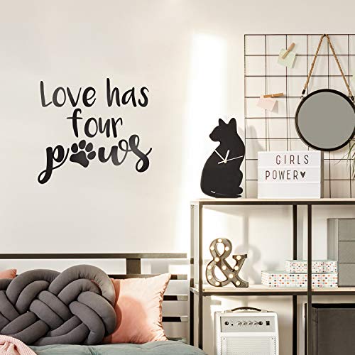 Product Cover Vinyl Wall Art Decal - Love Has Four Paws - 16
