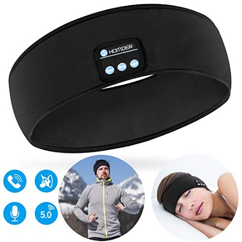 Product Cover Homder Sleep Headphones Bluetooth Sport Headband Stereo Wirless Bluetooth 5.0 Headset Unisex Sport Sweatband for Working Out, Exercising, Skating, Snowboarding, Hiking