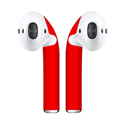 Product Cover XY Skins Minimal and Stylish Protective Cover Wraps to Customize Apple AirPods, Easy Installation - Compatible with Apple Airpods (Red)