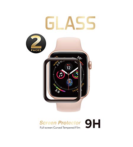 Product Cover countingsheep 2 Pack - Liquid Tempered Glass Screen Protector Compatible for Apple Watch Full Coverage Protective Foil 9H 2.5D (40MM)