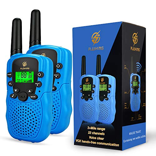 Product Cover Dreamingbox Boy Toys Age 3-9, Long Range Walkie Talkies for Kids Birthday Gifts for 3-12 Year Old Girls Outdoor Toys for 3-12 Year Old Boys Girls Christmas New Gifts for Boys Age 3-12 Blue TGUSSDDJ02