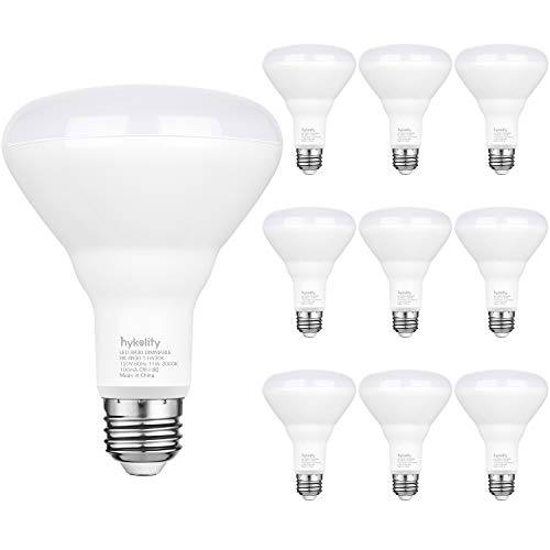 Product Cover Hykolity 10 Pack Flood Light Bulb, BR30 LED Bulb for Indoor/Outdoor Downlight Recessed Can Light, Dimmable, 11W=75W, 5000K Daylight, 850lm, E26 Base, UL Listed