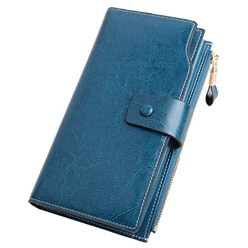 Product Cover Leather Women Wallets RFID Ladies Large Purse Clutch Credit Card Organizer ID Holder