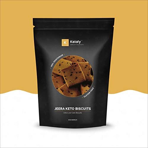 Product Cover Ketofy - Jeera Keto Biscuit (250g) | Yummy and Nutritious Keto Biscuits
