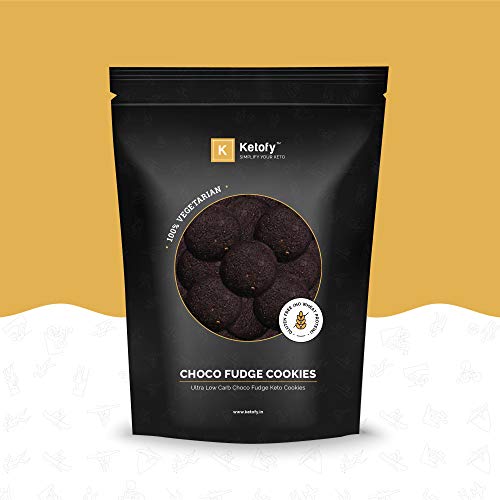 Product Cover Ketofy - Choco Fudge Keto Cookies (400g) | Gluten-Free Intense Choco Indulgence