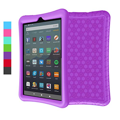 Product Cover LEDNICEKER Silicone Case for for All-New Fire 7 Tablet (9th Generation - 2019 Release) - Anti Slip ShockProof Kids Friendly Case for Amazon Fire 7 2019 & 2017 (7 Inch Display), Purple