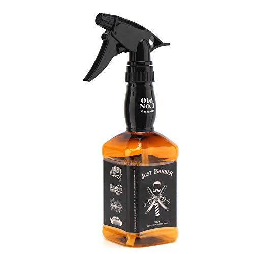 Product Cover 500ml/16.9oz Empty Spray Bottle, Mist to Stream Adjustable Setting, Plastic Whisky Squirt Bottle Empty Refillable Sprayer for Barber, Stylist, Salon, Hair Styling, Cleaning Solution