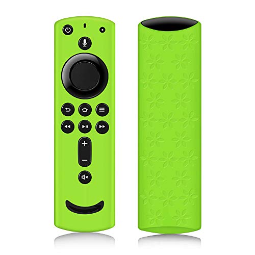 Product Cover Remote Cover for Fire TV Stick 4K, Silicone Remote case for Fire TV Cube/Fire TV(3rd Gen) Compatible with All-New 2nd Gen Alexa Voice Remote Control, Lightweight Anti-Slip Shockproof (Green)