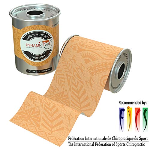 Product Cover Dynamic Tape Beige Biomechanical, 3 inches by 16.4 feet, Therapeutic, Sports, Clinician Designed for Performance Fitness Athletes, Protect & Assist Motion, Injury Recovery, Hypoallergenic & Latex Free