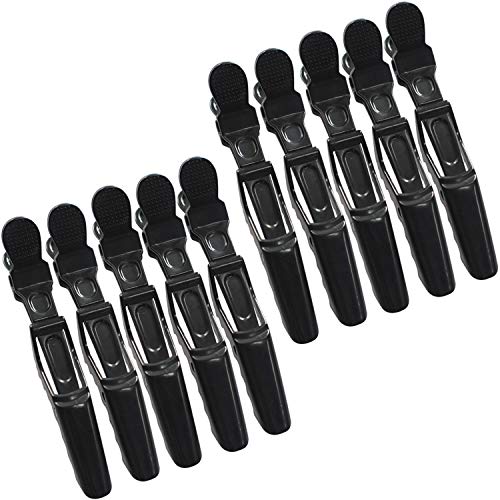Product Cover Hair Styling Clips Sectioning Alligator hair clips Duckbill Clips, Non-Slip Hairdresser dedicated Partition Hairgrips For Thick Hair Large Hairpin Black
