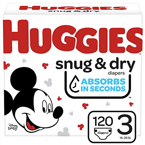 Product Cover Huggies Snug & Dry Baby Diapers, Size 3, 120 Ct