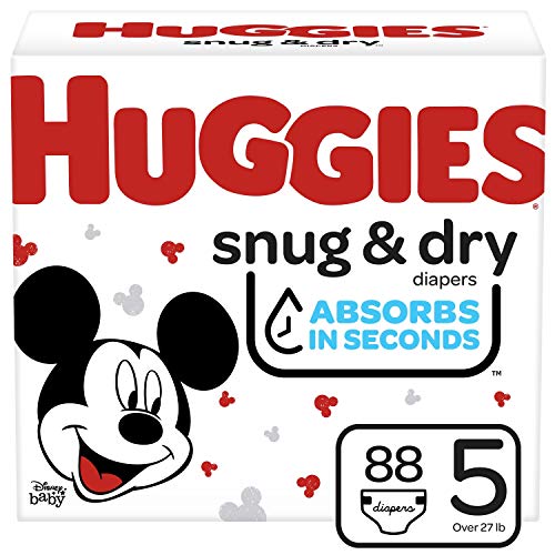 Product Cover Huggies Snug & Dry Baby Diapers, Size 5, 88 Ct