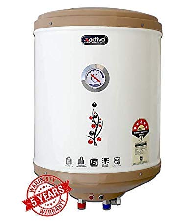 Product Cover ACTIVA 25L Amazon Storage 2 KVA 5 Star GLASSLINE Special Anti Rust Coating Body ABS TOP Bottom, with ENCLOY COTED Tank and 5 Year Warranty Temperature Meter, HD ISI Element Geyser (Ivory)