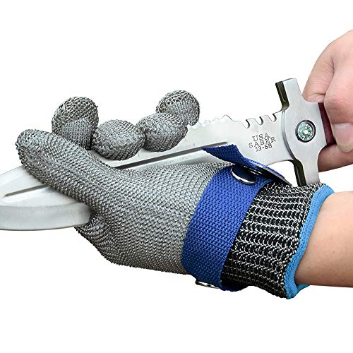 Product Cover Schwer Level 9 Cut Resistant Glove Stainless Steel Mesh Metal Wire Glove Durable Rustproof Reliable Butcher Glove Latest Material