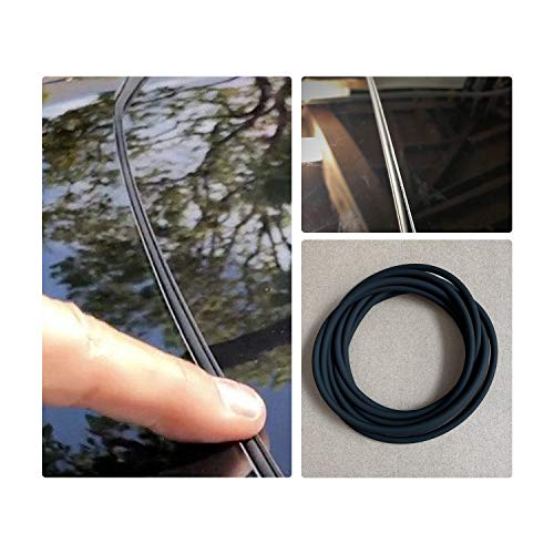 Product Cover Tesla Model 3 Wind Noise Reduction Kit Sunproof Rubber Seal Strip Windshield Windproof Guard Weatherstrip Rubber Anti-Dust Noise Lowering Dampening (1PC for Sunroof)