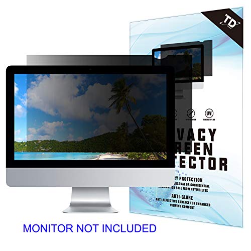 Product Cover 23''W Inch Privacy Screen Filter for Desktop Computer Widescreen Monitor - Anti-Glare, Blocks 96% UV,Anti-Scratch with 16:9 Aspect Ratio