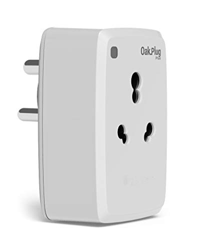 Product Cover OAKTER WiFi Smart Plug OakPlug Plus for High Powered appliances with Amazon Alexa Compatibility (16 Amp Power Socket, White)