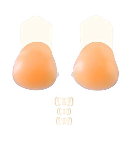 Product Cover Womens Silicone Breast Lift Nipple Cover Pasties Silicone Sticky Pasties Bra Silicone Nipple Covers with 3 Fasteners