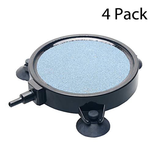 Product Cover Pawfly 4 Inch Air Stone Disc Bubbler for Aquarium Hydroponics Fish Tank Air Pump - 4 Pack