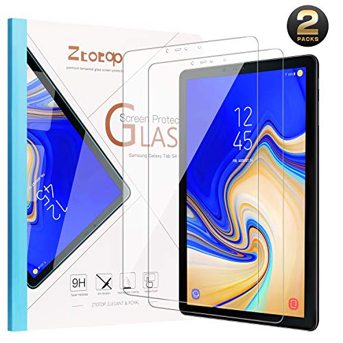 Product Cover Ztotop Screen Protector for Samsung Galaxy Tab S4 10.5 Inch(2018 Release) [2 Pack],Easy Installation/High Definition/Scratch Resistant 9H Tempered Glass Screen Protector(SM-T830/835/837)