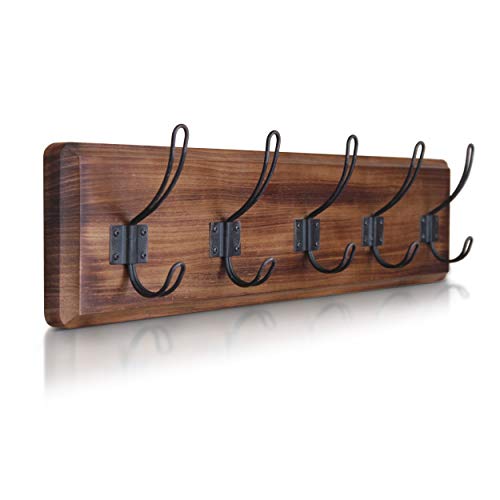 Product Cover HBCY Creations Rustic Coat Rack - Wall Mounted Wooden 24