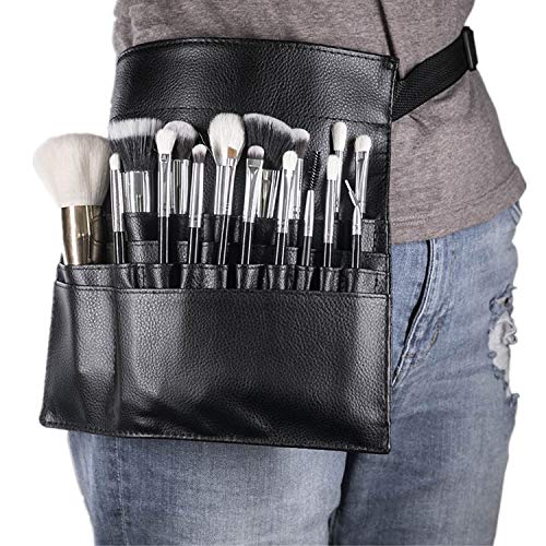 Product Cover DFIEER 22 Pockets Professional Cosmetic Makeup Brush Bag with Artist Belt Strap for Women (Brush Not Included)
