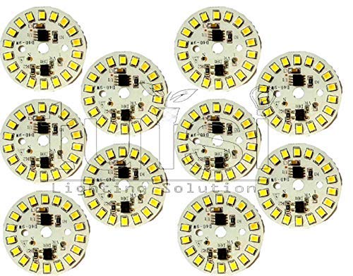 Product Cover Tulsi Enterprises 9 W Direct on Board LED Bulb Mcpcb Raw Material (White) - Pack of 10