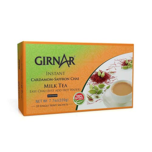 Product Cover Girnar Instant Chai/Tea Premix With Cardamom-Saffron, 10 Sachet Pack