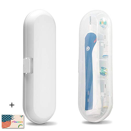 Product Cover 2 Pack Travel Electric Toothbrush Case, Oral-B Electric Toothbrush Holder Cover, Portable Hard Plastic Toothbrush Store Box Bag Fits Oral-B Pro 1000, Pro 2000, Pro 3000