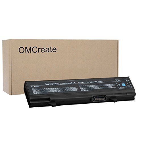 Product Cover OMCreate Battery Compatible with Dell Latitude E5410 E5500 E5400 E5510 Series, fits P/N KM742 WU841 T749D - 12 Months Warranty [Li-ion 6-Cell]