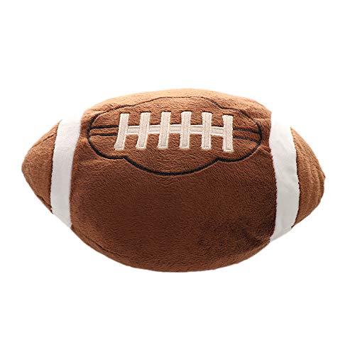 Product Cover Asdomo Football Plush Pillow Fluffy Stuffed Throw Pillows Soccer Sports Ball Soft Durable Sports Toy Gift for Kids Sofa Room Decoration 11.8