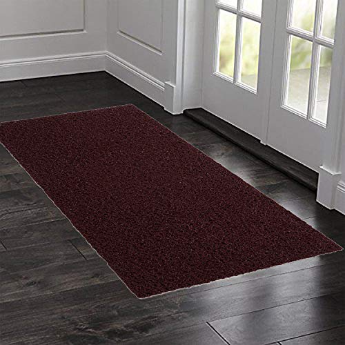 Product Cover Kuber Industries Rubber 1 Piece Extra Large Size Door Mat 24x48'' (Maroon)